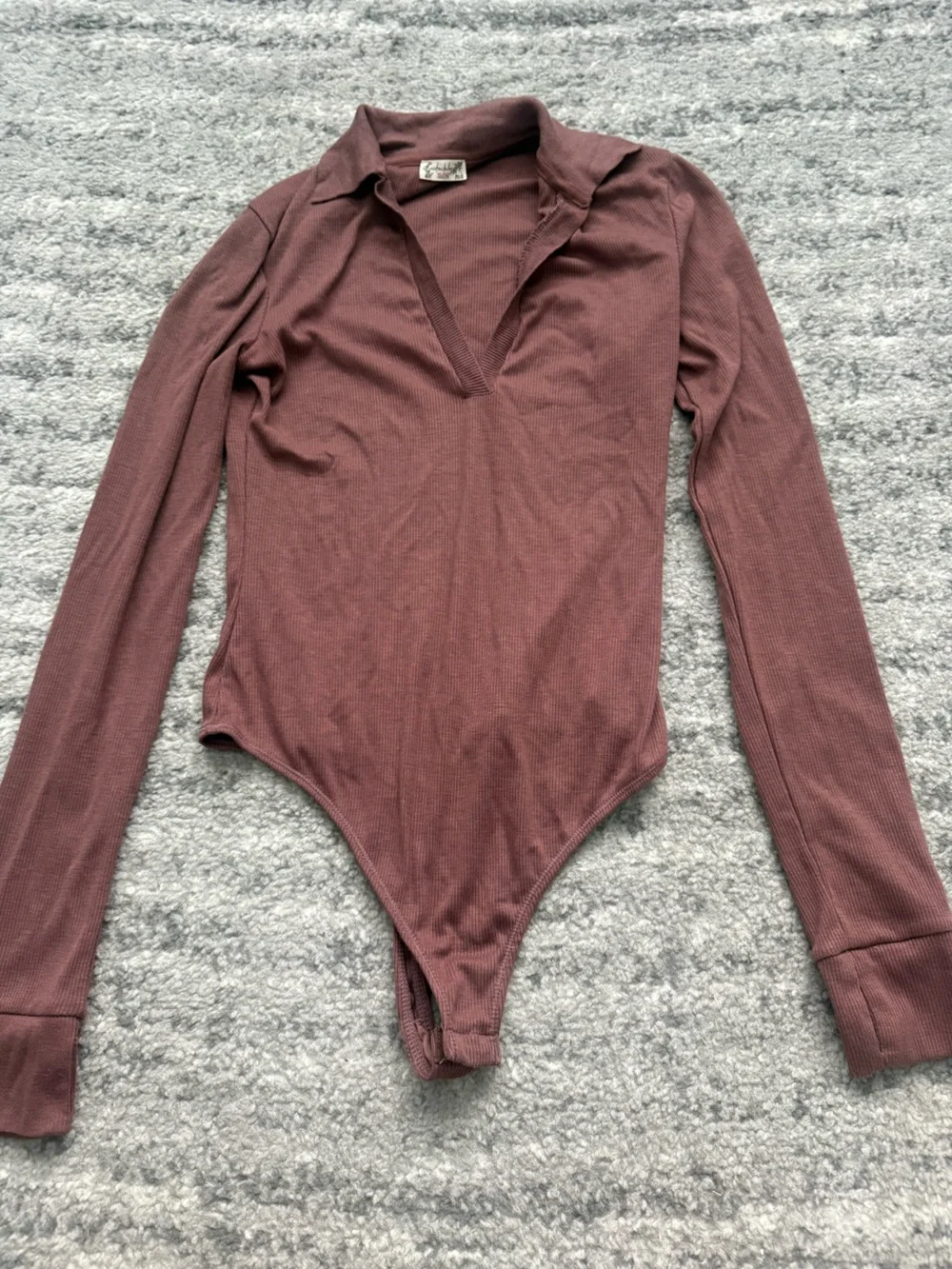 Free People Intimately Do It Right Bodysuit Hickory